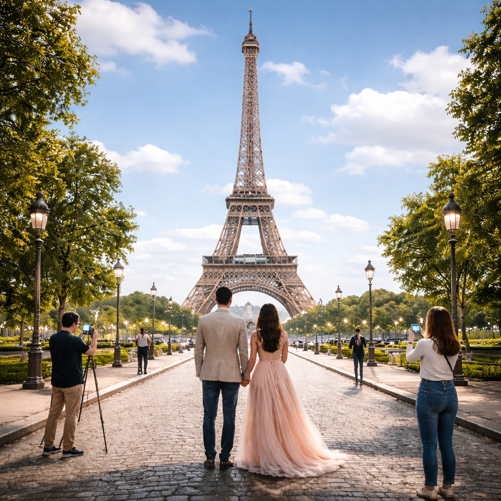 effiel tower day time view
