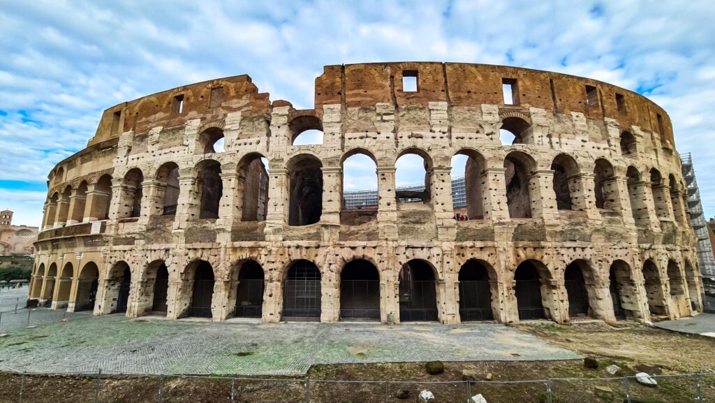 Rome – Where History and Romance Come Alive exterior facade of colosseum of city of rome, lazio, italy, europe.